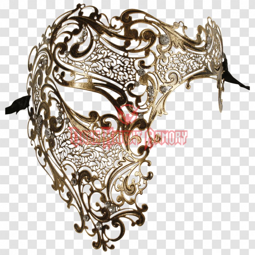Mask The Phantom Of Opera Masquerade Ball Venice Filigree - Costume Transparent PNG