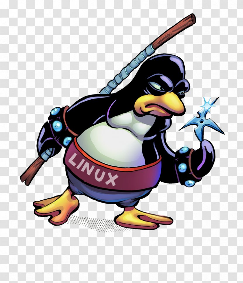 Linux Kernel Ninja Block Tux Systemd - Distribution Transparent PNG