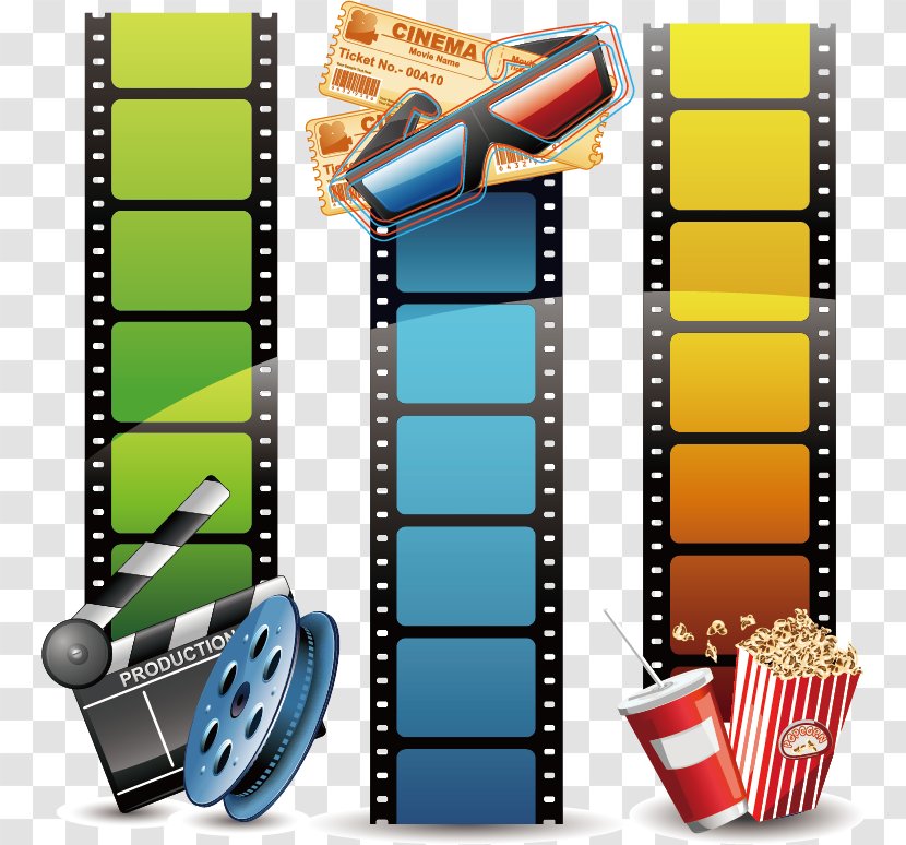 Filmstrip Clip Art - Stock Footage - Fashion Film Background Material Transparent PNG