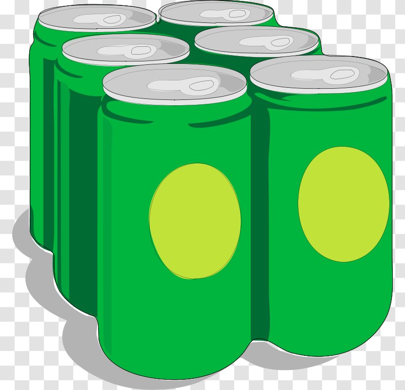 Fizzy Drinks Coca-Cola Beer Sprite - Bottle - Six Bottles Of Green Drink Cartoon Transparent PNG