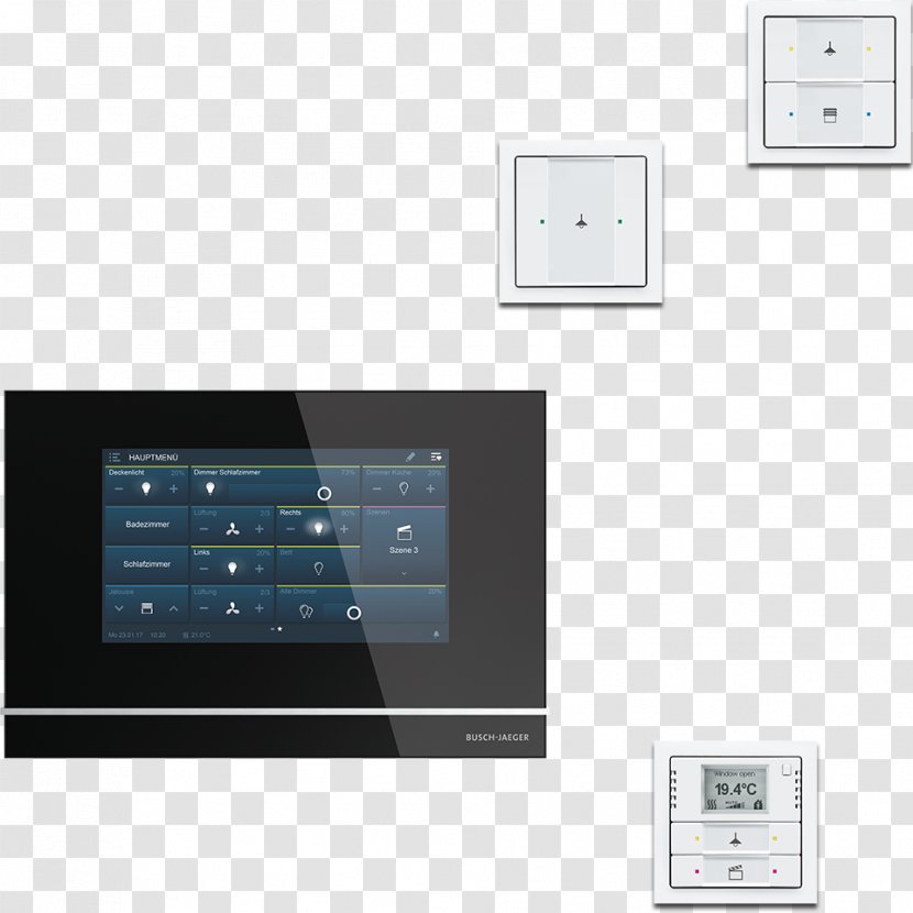 KNX Home Automation Kits Busch-Jaeger Elektro GmbH Window Blinds & Shades System - Multimedia - Smart House Transparent PNG