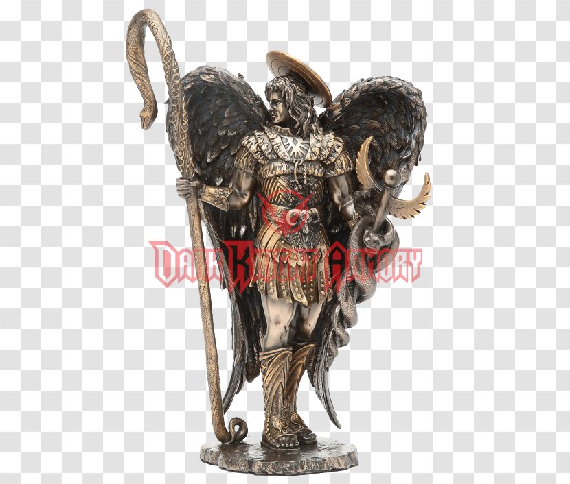 Gabriel Michael Raphael Archangel - Classical Sculpture - Angel Transparent PNG