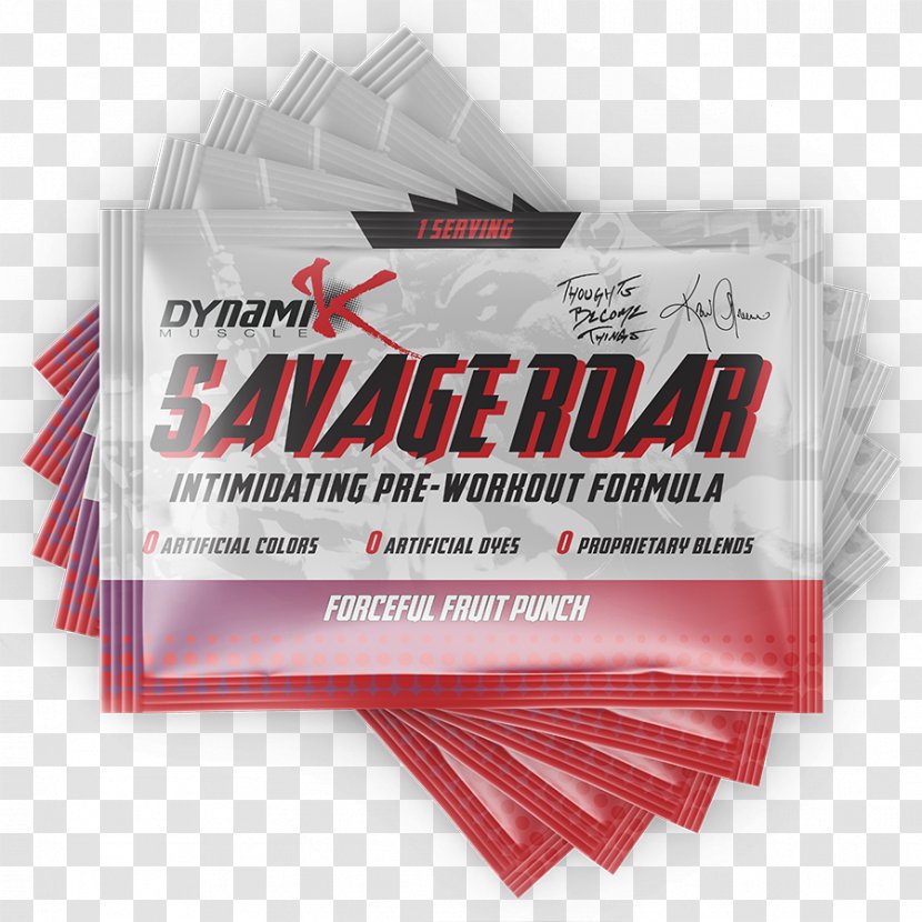 Dietary Supplement Dynamik Muscle Savage Roar Fruit Punch 30/s Creatine Branched-chain Amino Acid Pre-workout - Branchedchain - Label Transparent PNG
