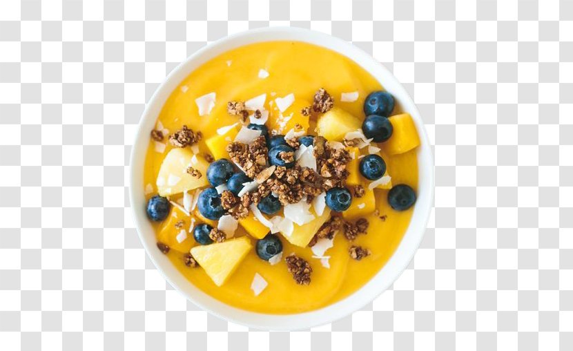 Smoothie Breakfast Axe7axed Na Tigela Mango Bowl - Granola - Blueberry Fruit Gourmet Transparent PNG
