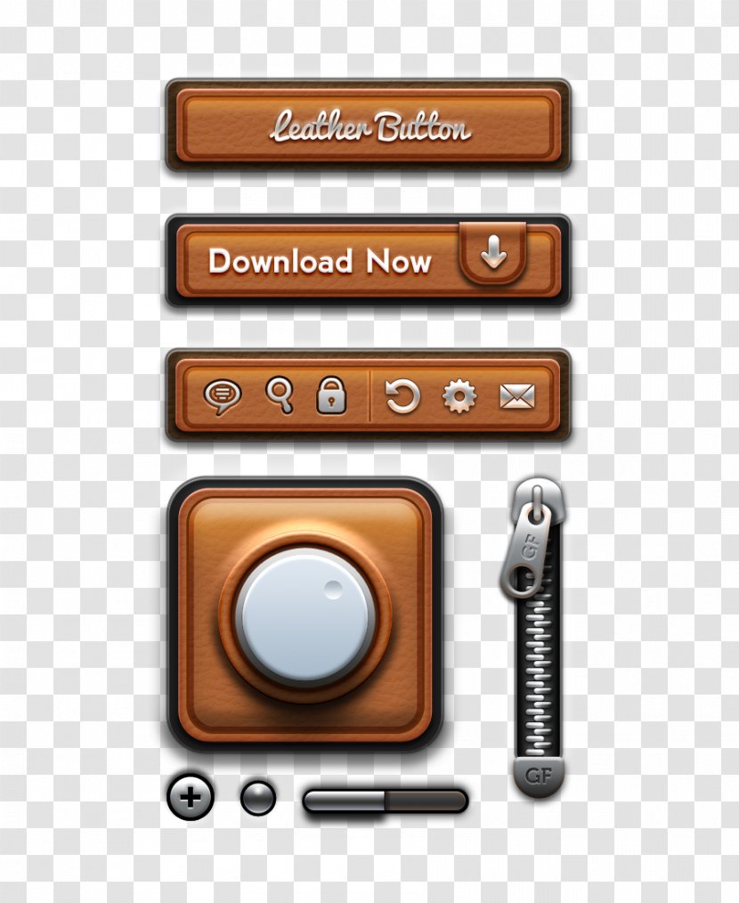 Button Download Flat Design - Retro Transparent PNG