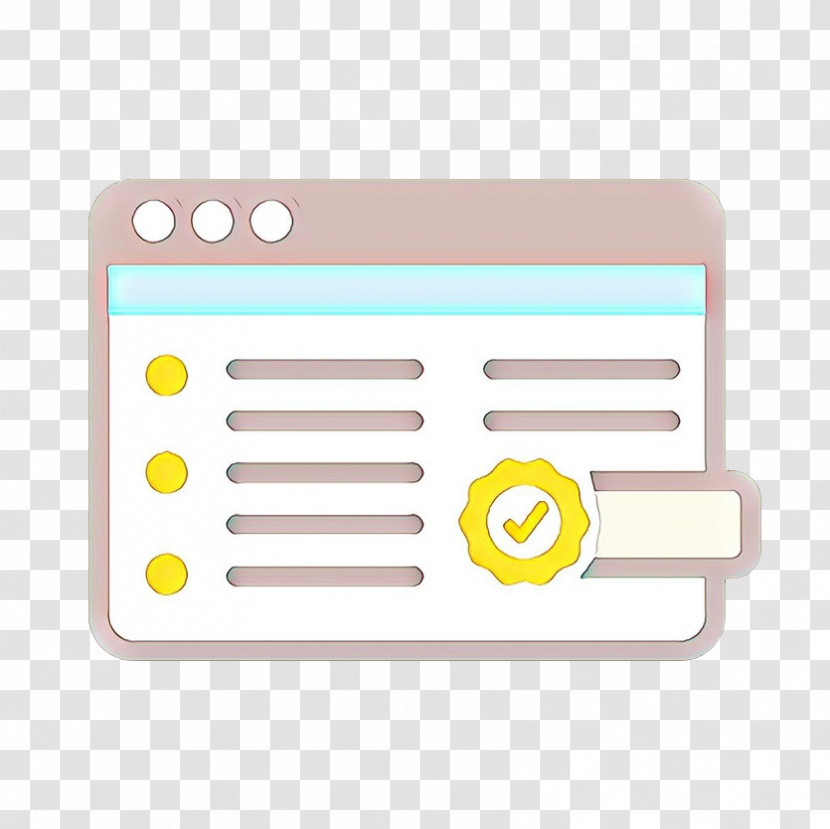 Yellow Line Icon Transparent PNG