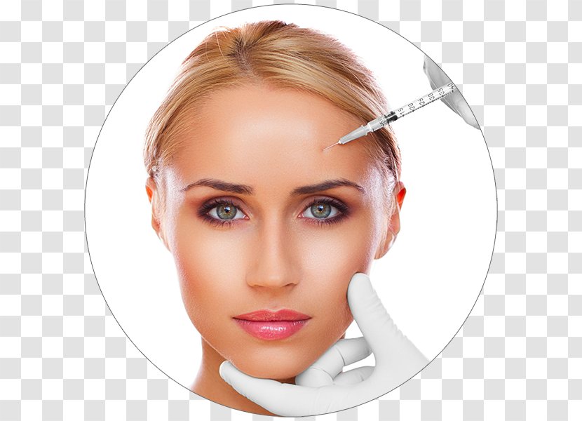 Botulinum Toxin Wrinkle Anti-aging Cream Injection Therapy - Surgery - Woman Face Transparent PNG