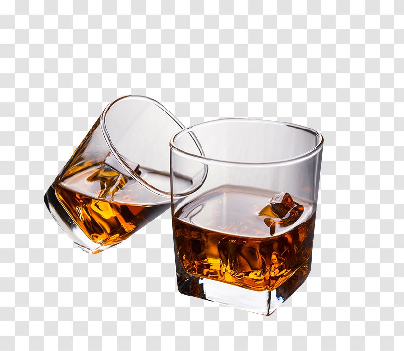 Whisky Glass Cup Drinking - Transparency And Translucency - Two Glasses Material Transparent PNG