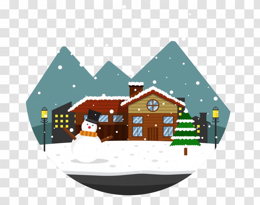 Snow Download - Art - Town Transparent PNG