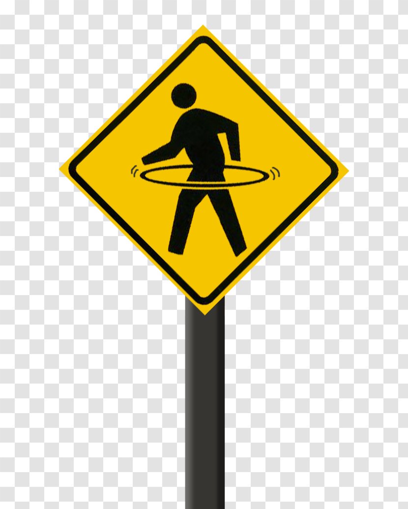 Warning Sign Traffic Pedestrian Crossing Manual On Uniform Control Devices - Safety - Road Transparent PNG