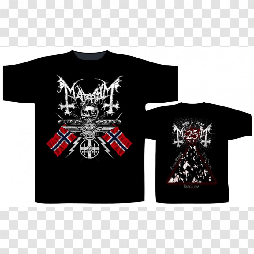 T-shirt Black Metal Heavy Mayhem - Sleeve Transparent PNG