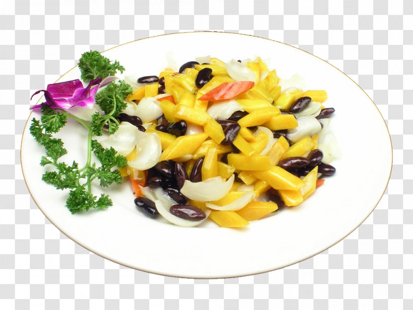 Vegetarian Cuisine Chinese Sichuan Kidney Bean Cooking - Vegetable - Lily Red Beans Transparent PNG