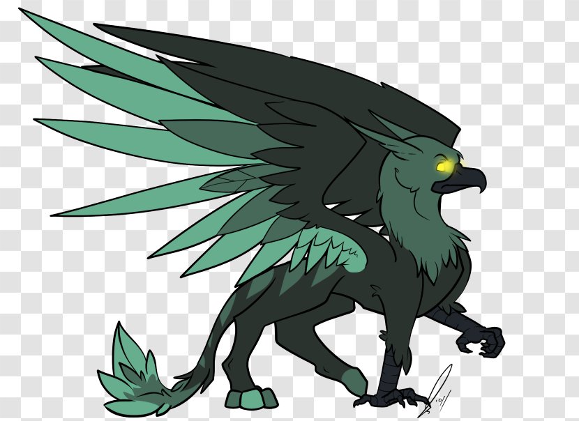 Griffin Dragon Legendary Creature Phoenix Art - Mammal Transparent PNG