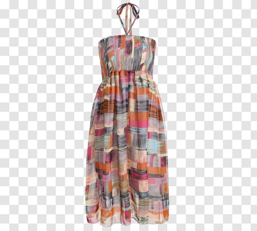 Tartan Dress Clothing One-piece Swimsuit - Plaid Transparent PNG
