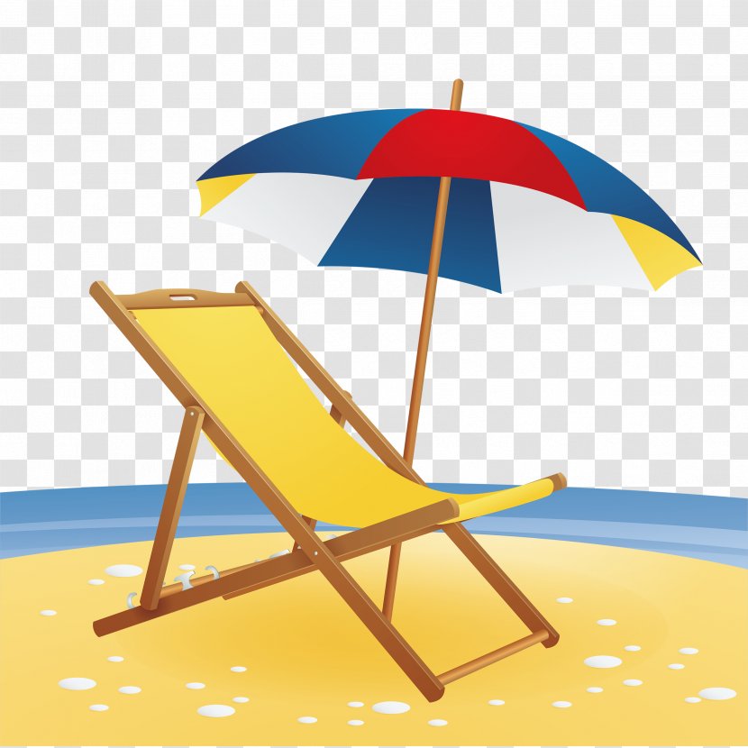 Beach Image Chair Vector Graphics Design - Resort - Bar Transparent PNG