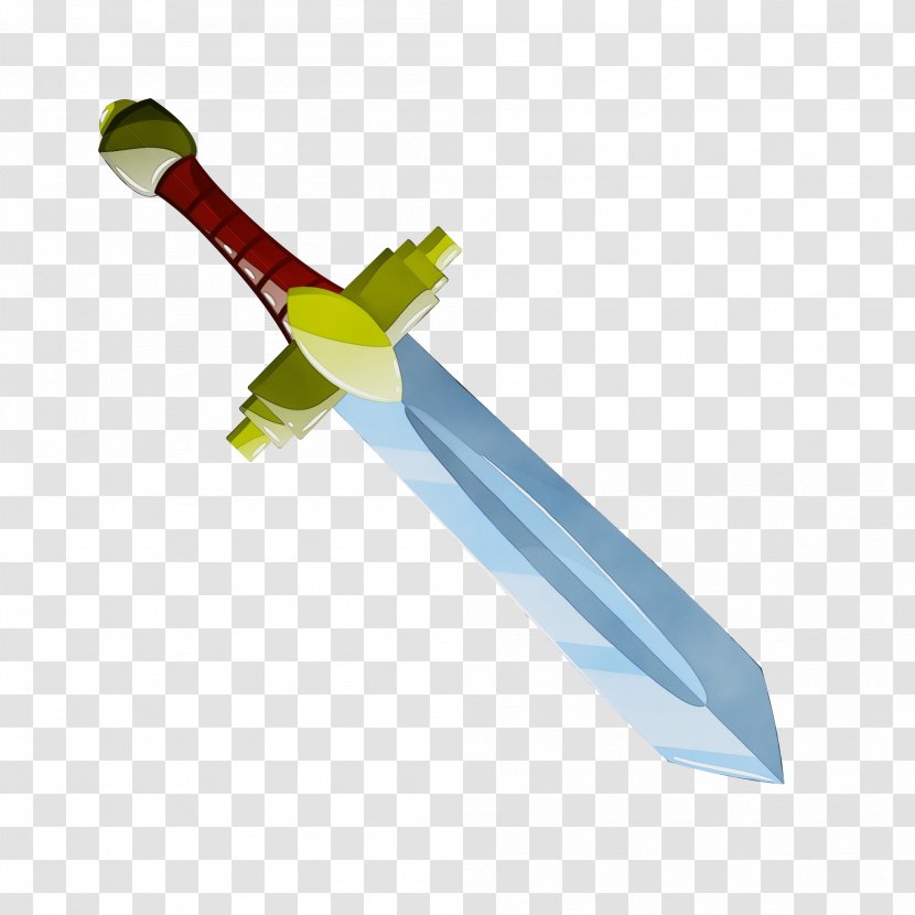 Sword Cold Weapon - Watercolor Transparent PNG