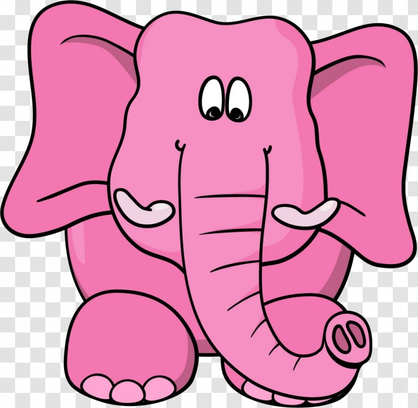 Cartoon Seeing Pink Elephants Drawing Clip Art - Tree Transparent PNG