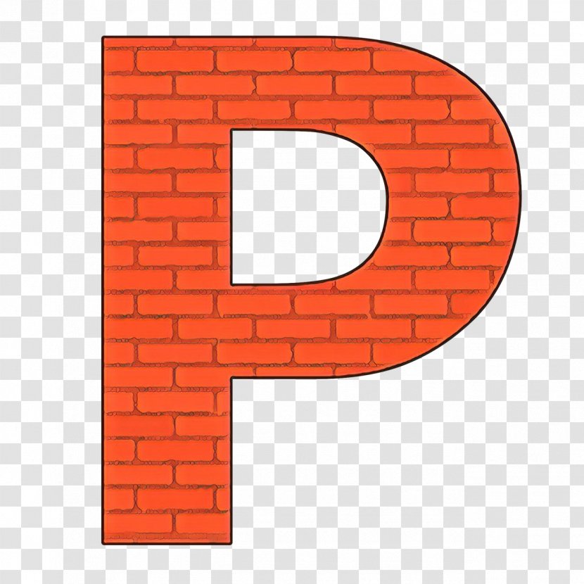 Orange - Brickwork Transparent PNG