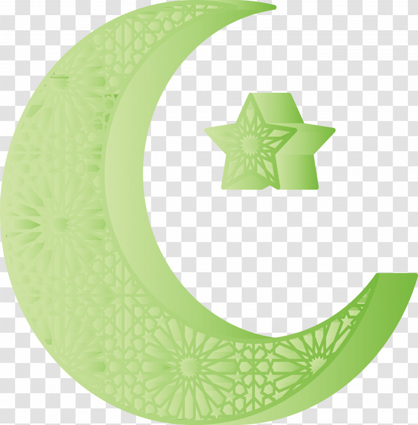 Star And Crescent Ramadan Kareem Transparent PNG