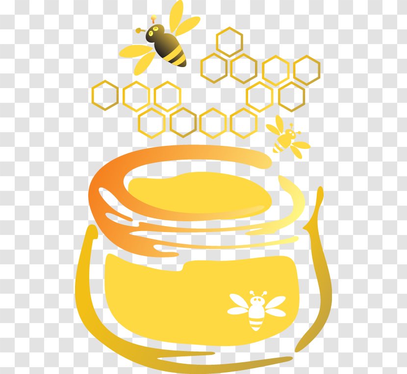 Honey Bee Euclidean Vector - Bees Pot Transparent PNG