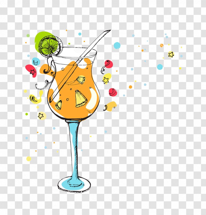 Cocktail Wine Glass Illustration - Drinkware - Drink Transparent PNG