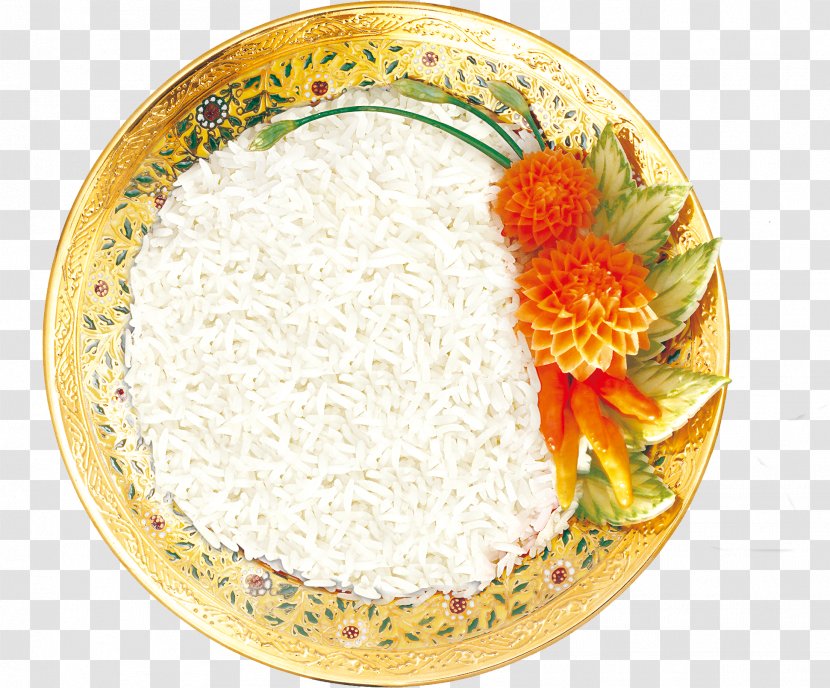 Cooked Rice Scrambled Eggs White Bowl - Cuisine Transparent PNG