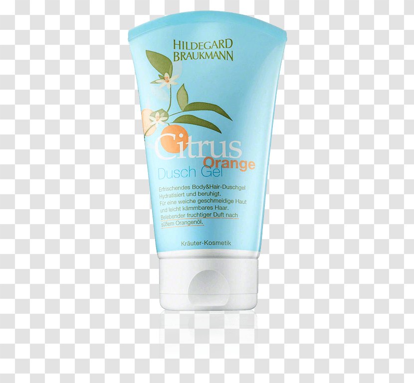 Sunscreen Lotion Hildegard Braukmann Citrus Orange Pflegeset Cream Skin Care - Body Wash Transparent PNG