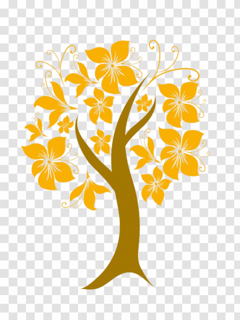 Виниловая интерьерная наклейка Floral Design Sticker Interieur Tree - Floristry - Branch Transparent PNG