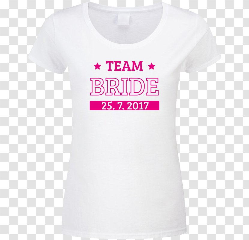 T-shirt Sleeve Neck Font - Clothing - Team Bride Transparent PNG