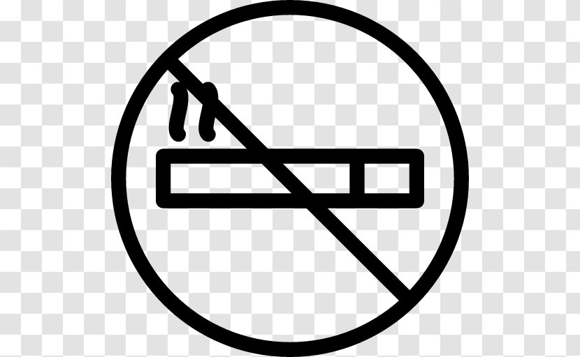 Smoking Ban Clip Art - Black And White - No Transparent PNG