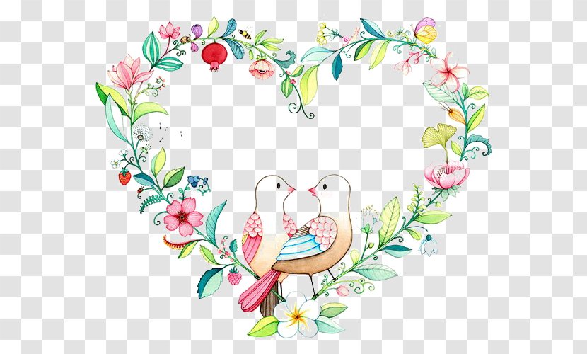 Lovebird Pigeons And Doves Illustration Parrot - Art - Accurately Watercolor Transparent PNG