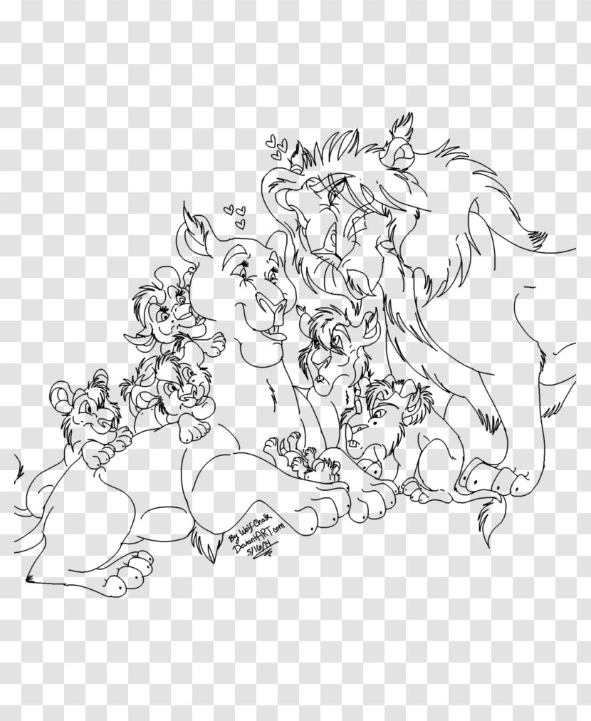 Carnivora Lion Gray Wolf Drawing Line Art - Mythical Creature Transparent PNG