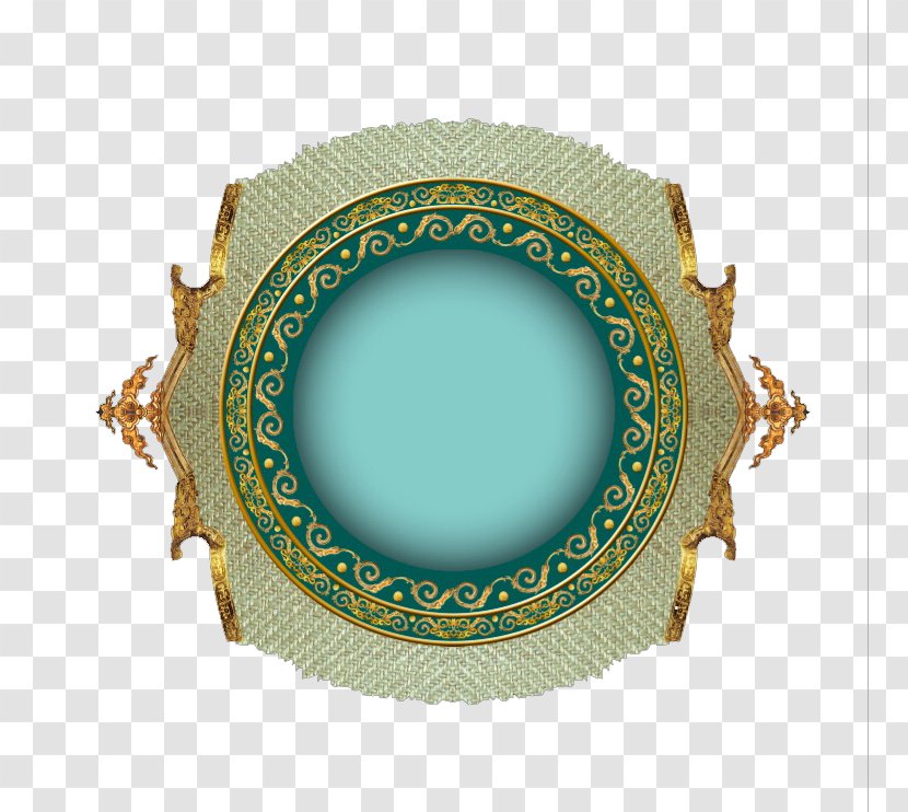 Circle Clip Art - Chinoiserie - Sapphire Element Transparent PNG