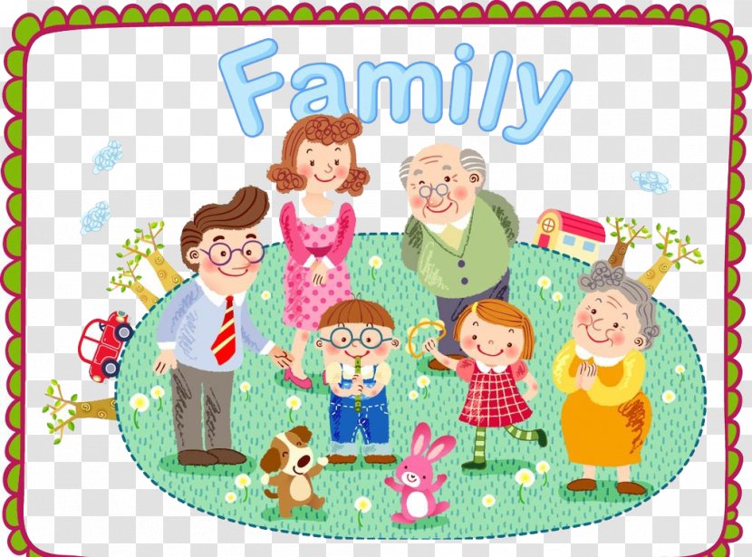 Cartoon Child Illustration - Photography - Honor Their Parents Elders Transparent PNG