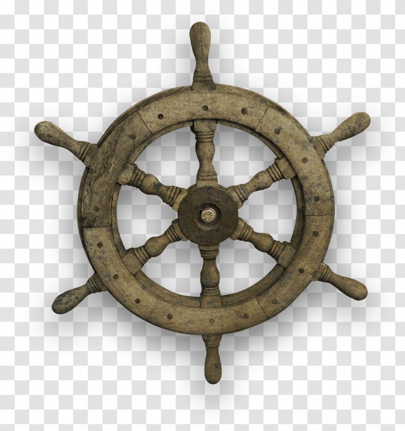 Ship's Wheel Steering Car - Boat - Trees Transparent PNG