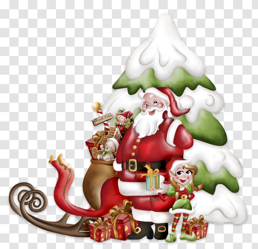 Santa Claus Reindeer Christmas Card Clip Art - Jingle Bell Transparent PNG