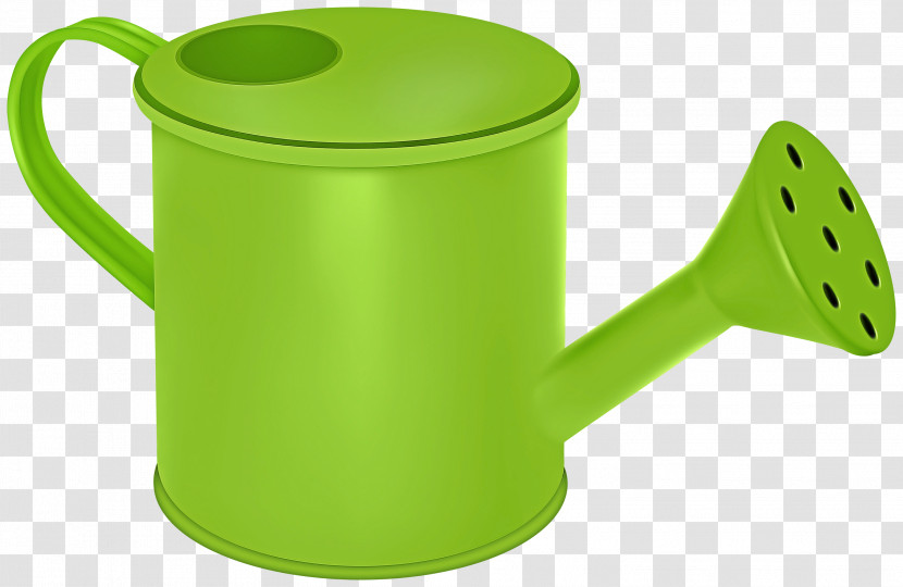 Mug Plastic Watering Can Green Lid Transparent PNG