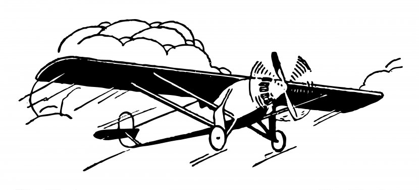 Airplane Antique Aircraft Free Content Clip Art - Drawing - Old Cliparts Transparent PNG