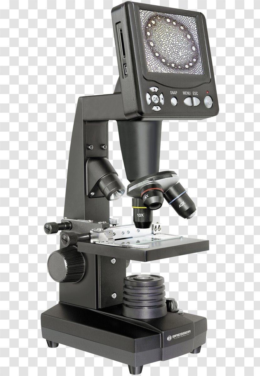 Digital Microscope Bresser Optical Optics - Monocular Transparent PNG
