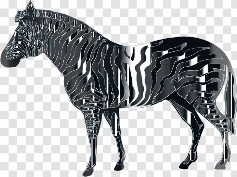 Horse Blanket Zebra Saddle Tack - Mustang Transparent PNG