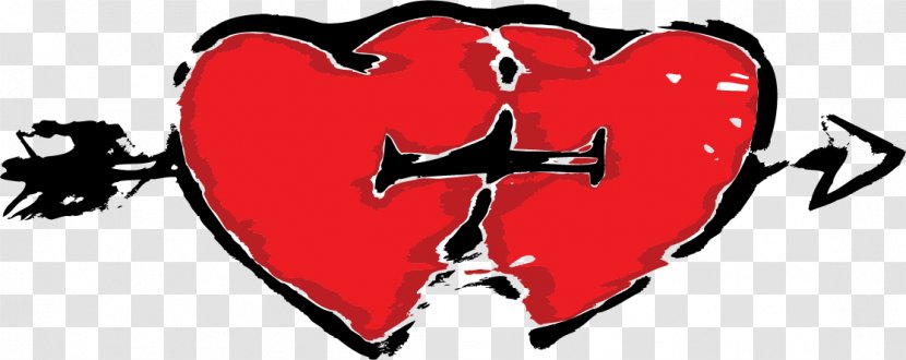 Heart Cupid Love - Cartoon - Painted Kill Two Birds With One Stone Transparent PNG