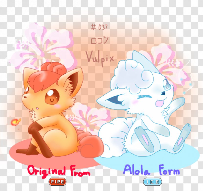 Pokémon Sun And Moon Vulpix Pikachu Alola Ninetales - Figurine Transparent PNG