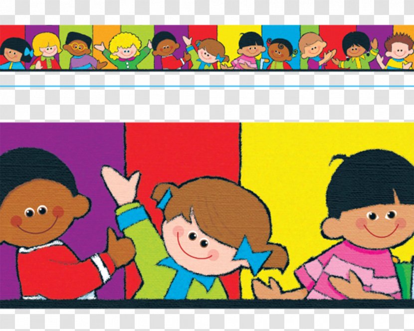 Cenefa Child Bulletin Board Paper Wallpaper - Cartoon Transparent PNG