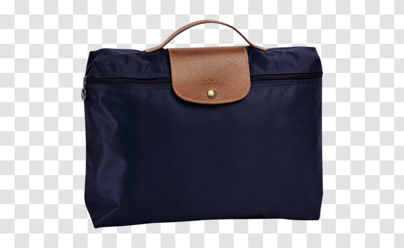 Longchamp Le Pliage Large Nylon Shoulder Tote Handbag Cuir Leather Pouch - Bag Transparent PNG