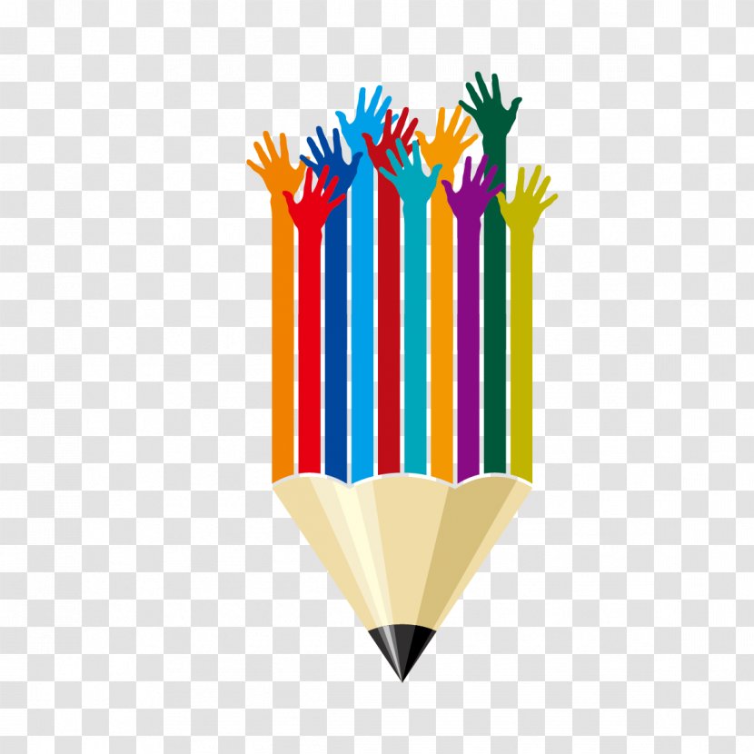 Hand Euclidean Vector Graphic Arts - Form - Creative Pen And Small Hands Transparent PNG