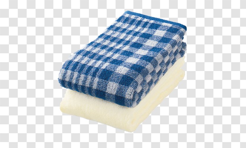 Towel Muji No Household Goods U3067 - Na - Japan Plaid Cotton Washcloth Transparent PNG