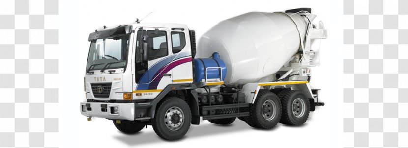 Tata Novus Motors Mercedes-Benz Prima Cement Mixers - Automotive Tire - Mixer Truck Transparent PNG