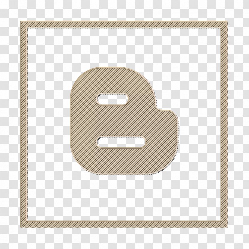 Blogger Icon Logo Media - Social - Rectangle Beige Transparent PNG