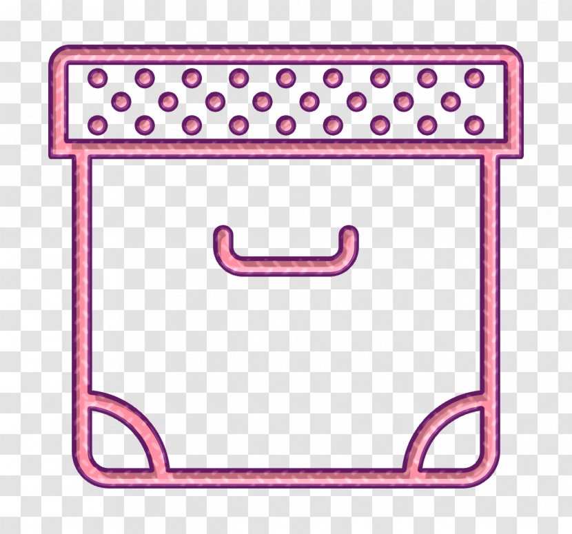 Archive Icon Box Essential Set - Pink Transparent PNG