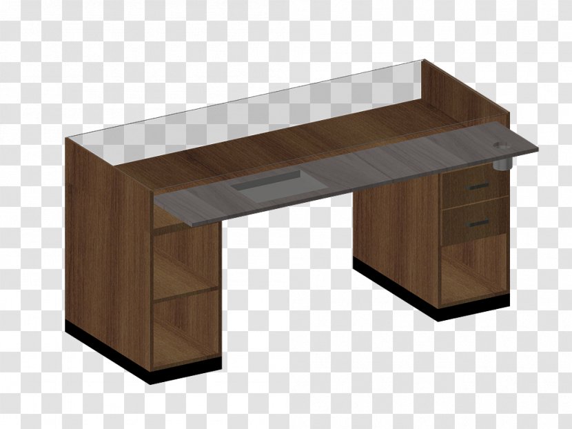 Desk Rectangle - Wood - Angle Transparent PNG